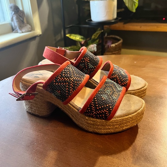 Vanessa Wu espadrille wedge heels - Picture 1 of 1